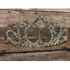 Rhinestone Heart Tiara Crown Keepsake Gift for Weddings Sweet 16 Mis Quince Anos Birthdays